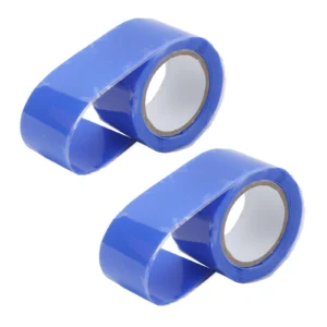 (Blue)2 Pieces Silicone Self Fusing Tape Waterproof Silicone Repair Tape For